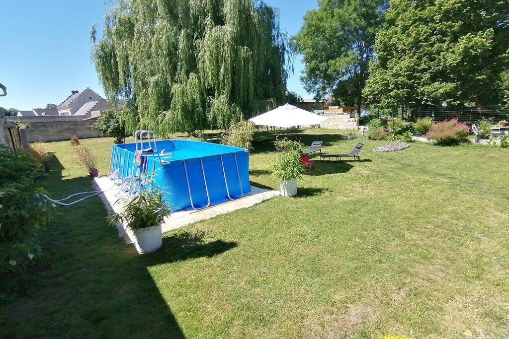Maison Chaleureuse Et De Detente Avec Piscine Et Spa Chassemy Екстер'єр фото